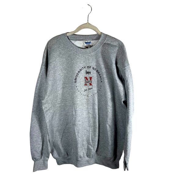 Vintage Gildan University of Nebraska Huskers Sweatshirt - Picture 1 of 7